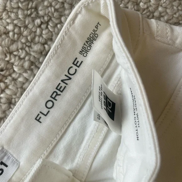 DL1961 Florence Instasculpt Cropped White Denim 25 - Picture 3 of 7